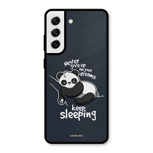 Keep Sleeping Samsung Galaxy S21 FE 5G Mobile Back Cover - Typography PrintShield Case