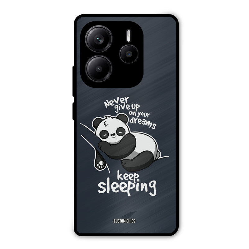Keep Sleeping Redmi Note 14 Mobile Back Cover - Typography PrintShield Case