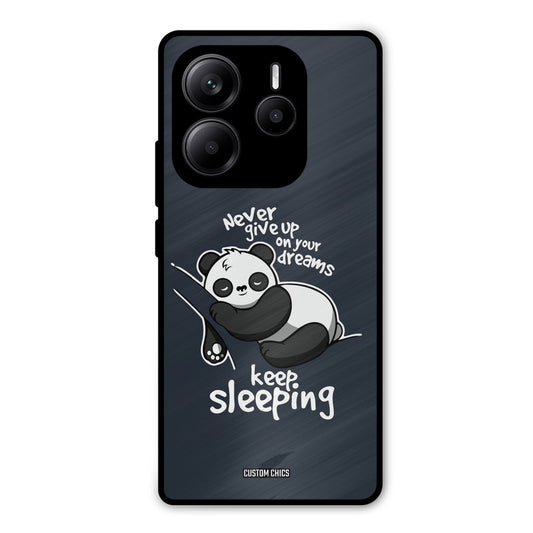Keep Sleeping Redmi Note 14 Mobile Back Cover - Typography PrintShield Case