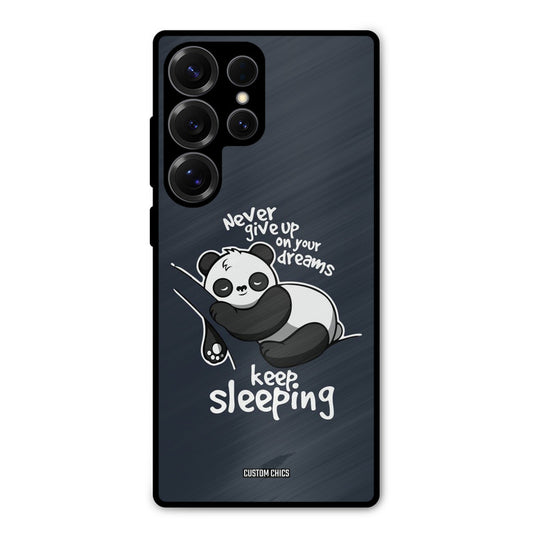 Keep Sleeping Samsung Galaxy S25 Ultra Mobile Back Cover - Typography PrintShield Case