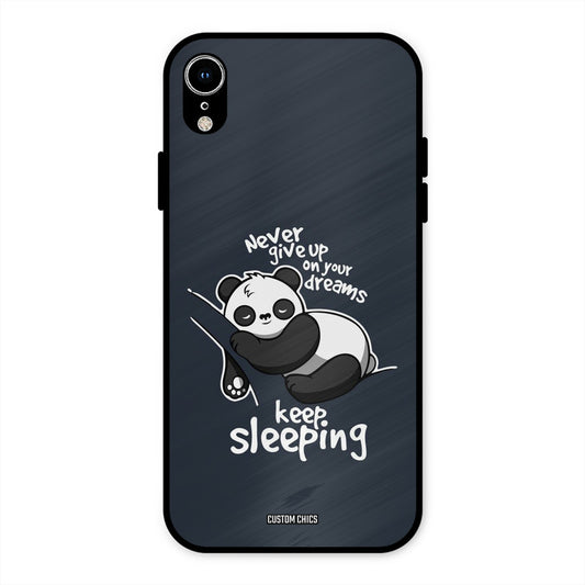 Keep Sleeping iPhone XR Mobile Back Cover - Typography PrintShield Case