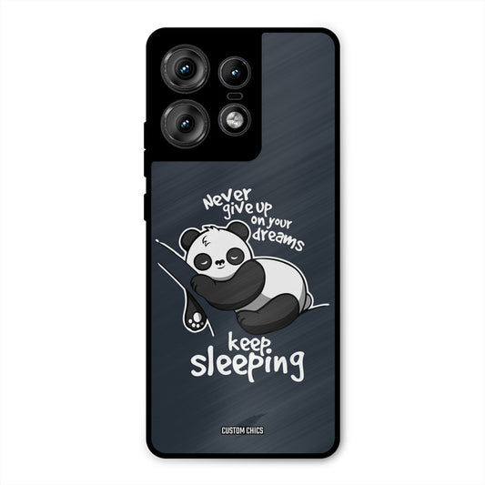 Keep Sleeping Motorola Edge 50 Pro Mobile Back Cover - Typography PrintShield Case