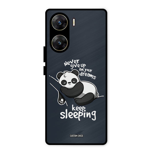 Keep Sleeping Vivo V29e Mobile Back Cover - Typography PrintShield Case
