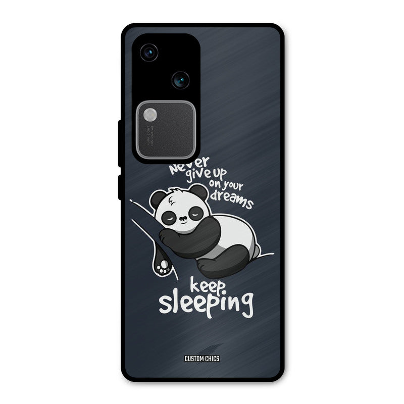 Keep Sleeping Vivo V30 Mobile Back Cover - Typography PrintShield Case