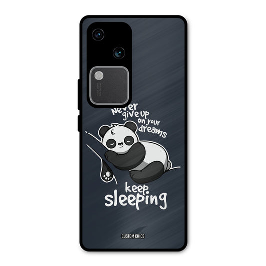 Keep Sleeping Vivo V30 Mobile Back Cover - Typography PrintShield Case