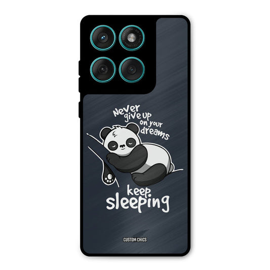 Keep Sleeping Motorola Edge 60 Mobile Back Cover - Typography PrintShield Case
