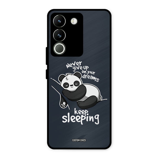 Keep Sleeping Vivo Y200 Mobile Back Cover - Typography PrintShield Case