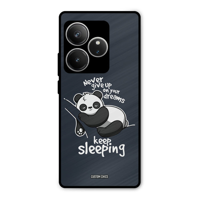 Keep Sleeping Realme GT 6 Mobile Back Cover - Typography PrintShield Case