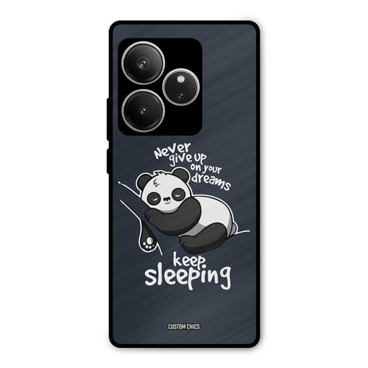 Keep Sleeping Realme GT 6 Mobile Back Cover - Typography PrintShield Case
