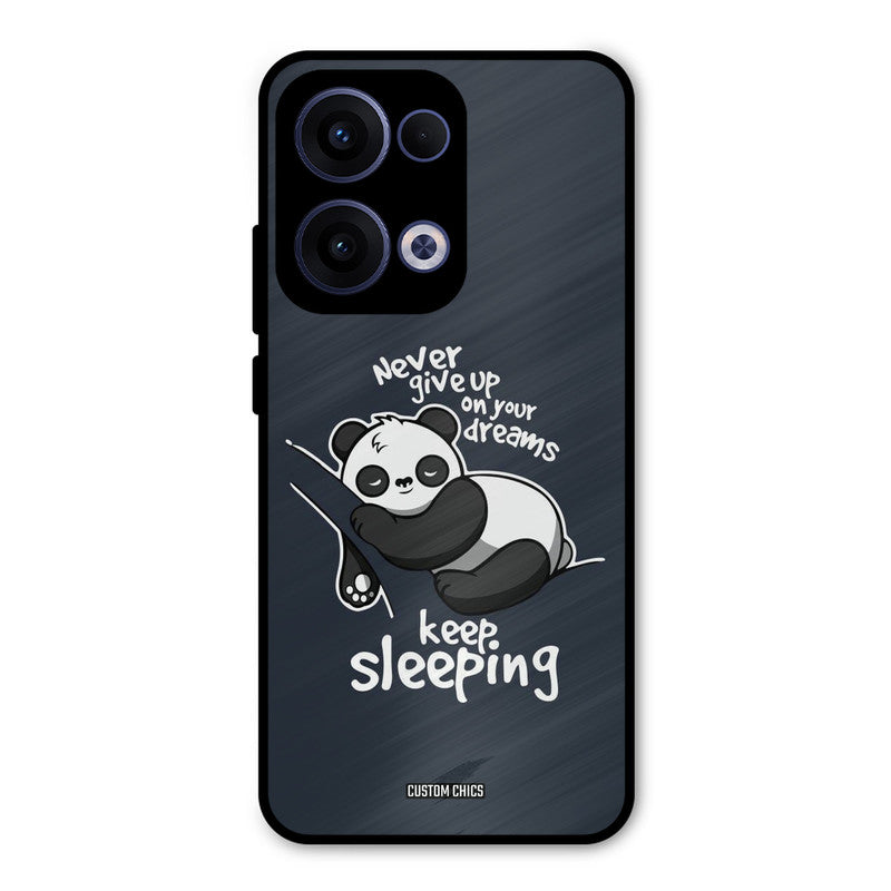 Keep Sleeping Oppo Reno 13 5G Mobile Back Cover - Typography PrintShield Case