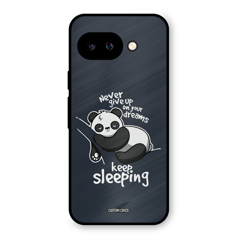 Keep Sleeping Google Pixel 9A Mobile Back Cover - Typography PrintShield Case