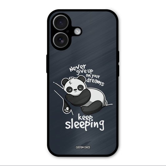 Keep Sleeping iPhone 17 Mobile Back Cover - Typography PrintShield Case