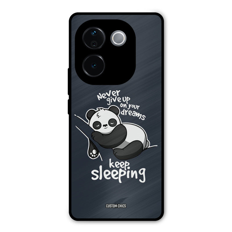 Keep Sleeping Vivo T3 Pro Mobile Back Cover - Typography PrintShield Case