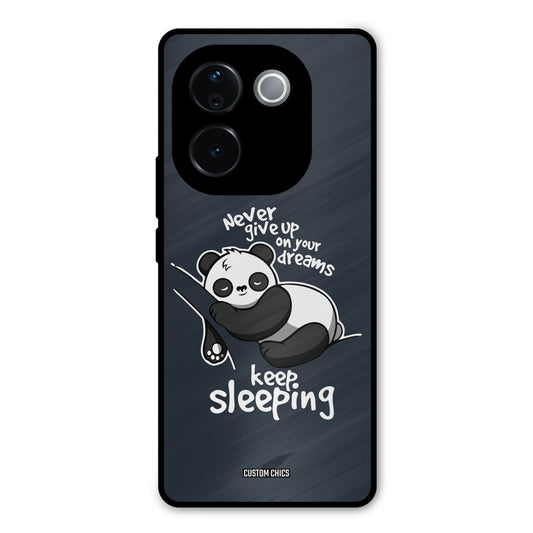 Keep Sleeping Vivo T3 Pro Mobile Back Cover - Typography PrintShield Case