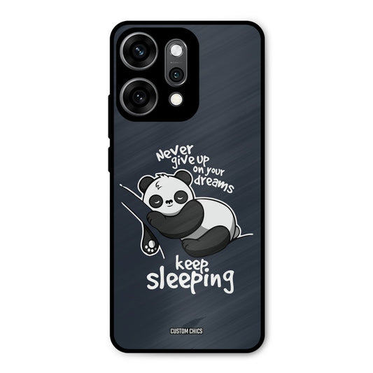 Keep Sleeping Oppo Reno 14 Pro Mobile Back Cover - Typography PrintShield Case