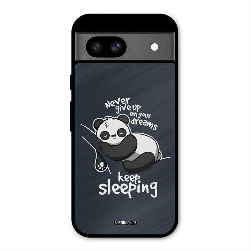 Keep Sleeping Google Pixel 8a Mobile Back Cover - Typography PrintShield Case