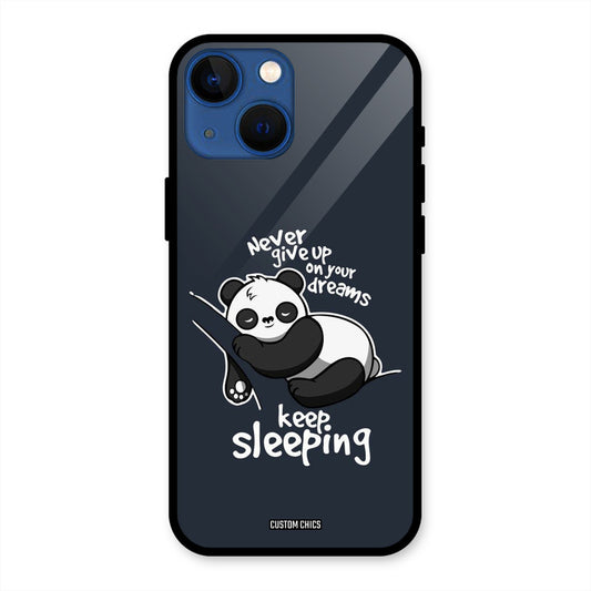 Keep Sleeping iPhone 13 Mini Mobile Back Cover - Typography PrintShield Case