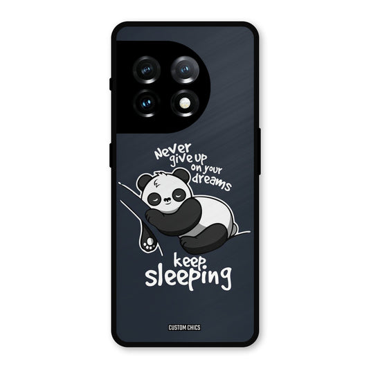 Keep Sleeping OnePlus 11 Mobile Back Cover - Typography PrintShield Case
