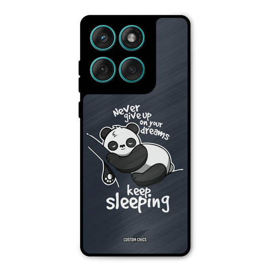 Keep Sleeping Motorola Edge 60 Fusion Mobile Back Cover - Typography PrintShield Case