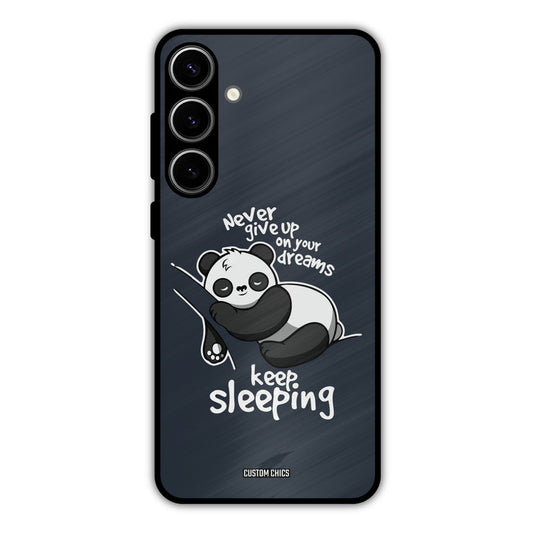 Keep Sleeping Samsung Galaxy S24 Plus Mobile Back Cover - Typography PrintShield Case