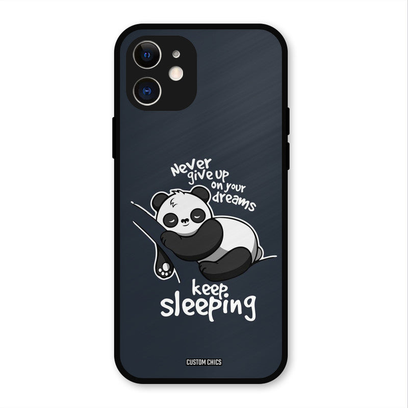 Keep Sleeping iPhone 12 Mobile Back Cover - Typography PrintShield Case