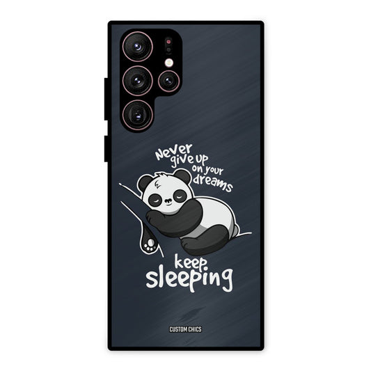 Keep Sleeping Samsung Galaxy S22 Ultra Mobile Back Cover - Typography PrintShield Case