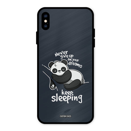 Keep Sleeping iPhone XS Max Mobile Back Cover - Typography PrintShield Case