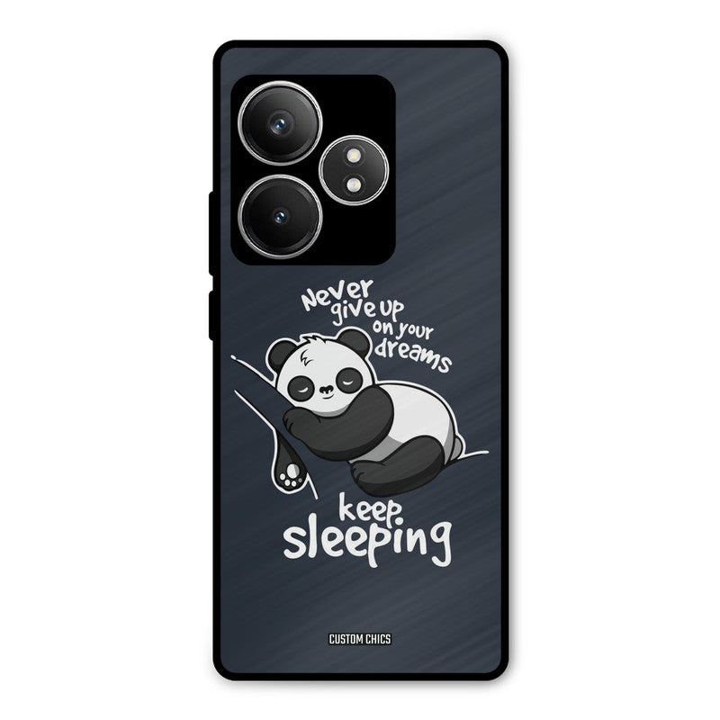 Keep Sleeping Realme GT 6T Mobile Back Cover - Typography PrintShield Case