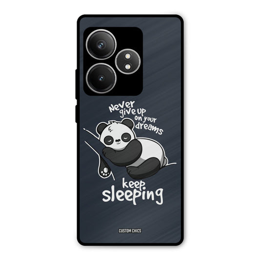 Keep Sleeping Realme GT 6T Mobile Back Cover - Typography PrintShield Case