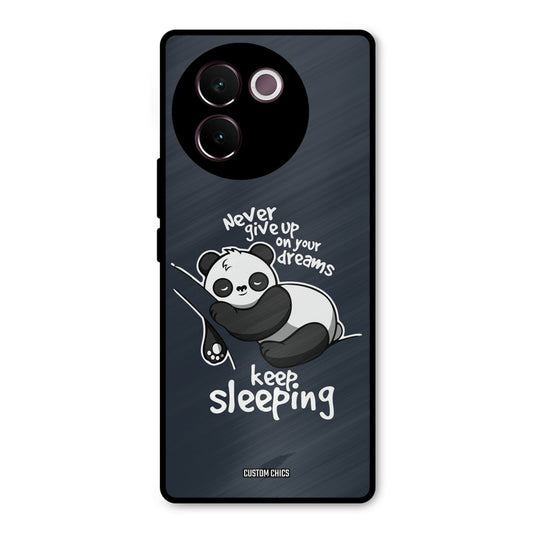 Keep Sleeping Vivo V30e Mobile Back Cover - Typography PrintShield Case