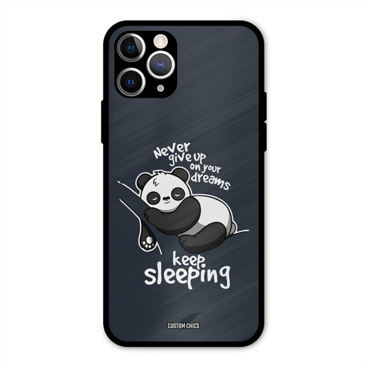 Keep Sleeping iPhone 11 Pro Mobile Back Cover - Typography PrintShield Case
