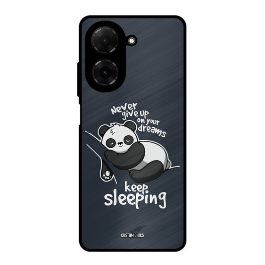Keep Sleeping Poco C71 Mobile Back Cover - Typography PrintShield Case