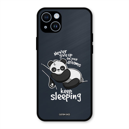 Keep Sleeping iPhone 14 Mobile Back Cover - Typography PrintShield Case