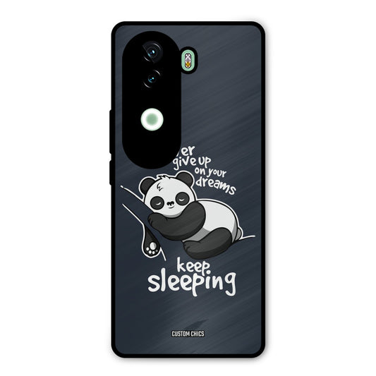 Keep Sleeping Vivo V40e Mobile Back Cover - Typography PrintShield Case