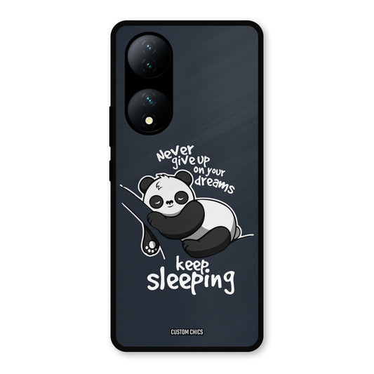 Keep Sleeping Vivo Y100 Mobile Back Cover - Typography PrintShield Case