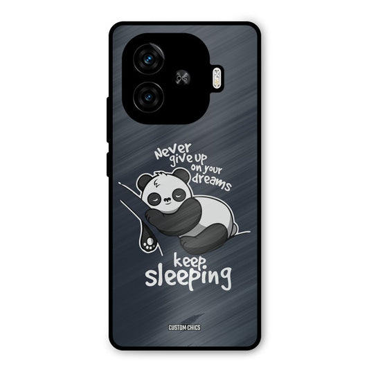 Keep Sleeping iQoo Z9 Turbo Mobile Back Cover - Typography PrintShield Case