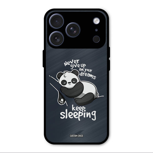 Keep Sleeping iPhone 17 Pro Max Mobile Back Cover - Typography PrintShield Case