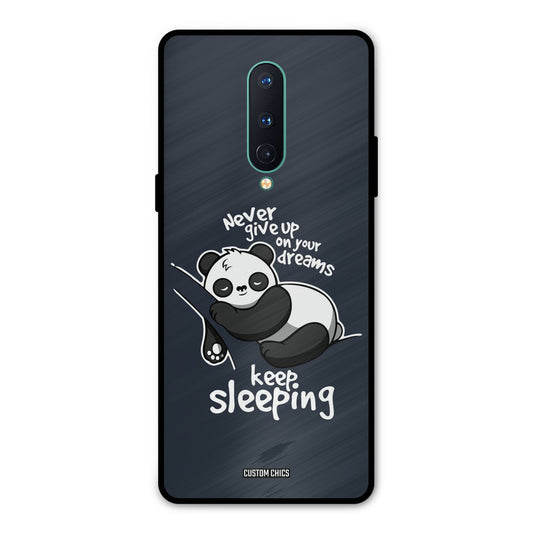 Keep Sleeping Oneplus 8 Mobile Back Cover - Typography PrintShield Case