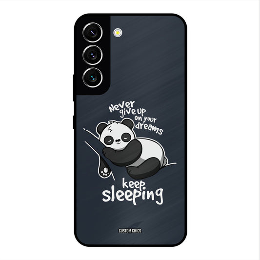 Keep Sleeping Samsung Galaxy S22 Mobile Back Cover - Typography PrintShield Case