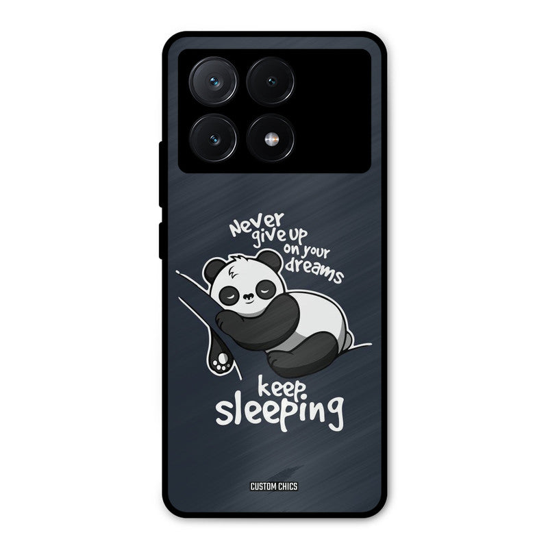 Keep Sleeping Poco X6 Pro Mobile Back Cover - Typography PrintShield Case
