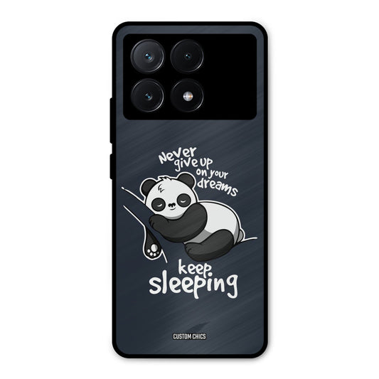 Keep Sleeping Poco X6 Pro Mobile Back Cover - Typography PrintShield Case