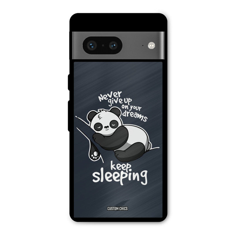 Keep Sleeping Google Pixel 7 Mobile Back Cover - Typography PrintShield Case