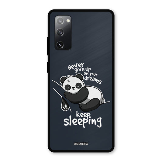 Keep Sleeping Samsung Galaxy S20 FE Mobile Back Cover - Typography PrintShield Case