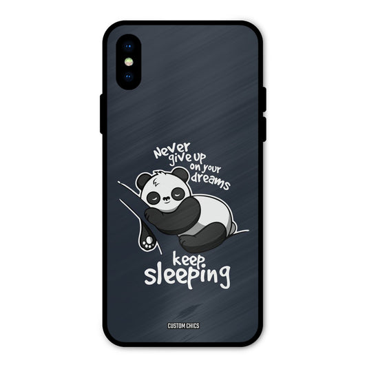 Keep Sleeping iPhone X Mobile Back Cover - Typography PrintShield Case