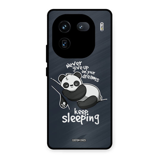 Keep Sleeping iQOO 12 Mobile Back Cover - Typography PrintShield Case