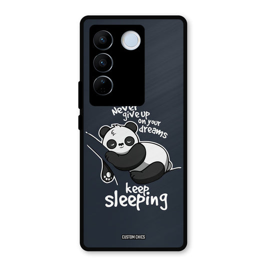 Keep Sleeping Vivo V27 Pro Mobile Back Cover - Typography PrintShield Case