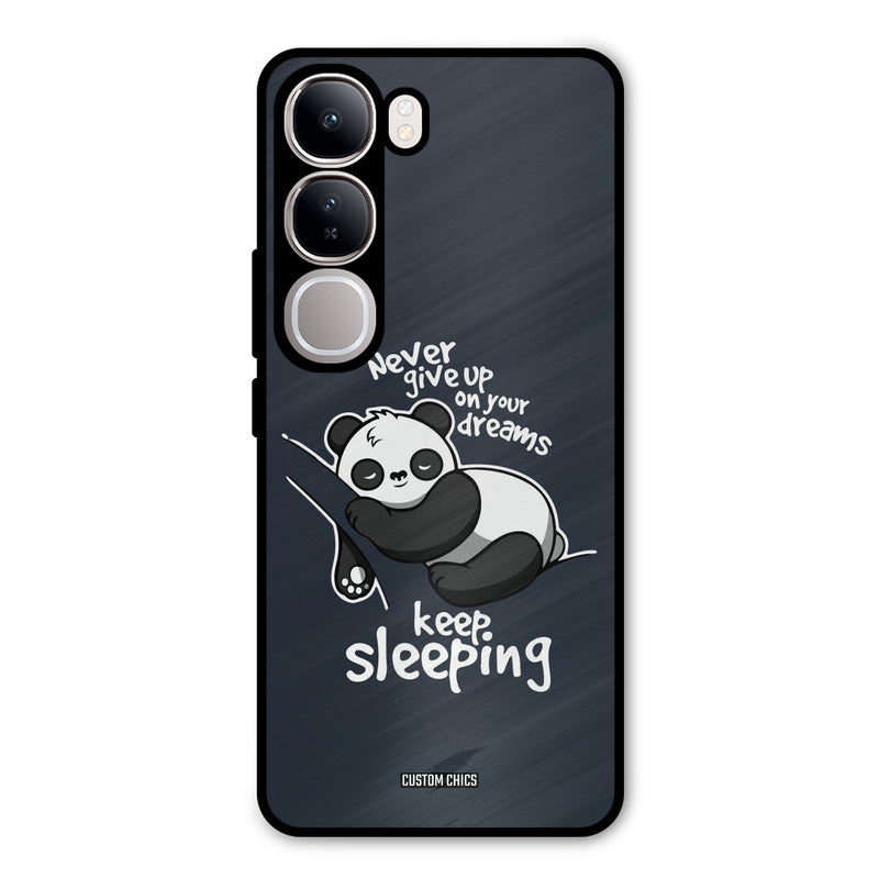 Keep Sleeping Vivo Y300 Mobile Back Cover - Typography PrintShield Case