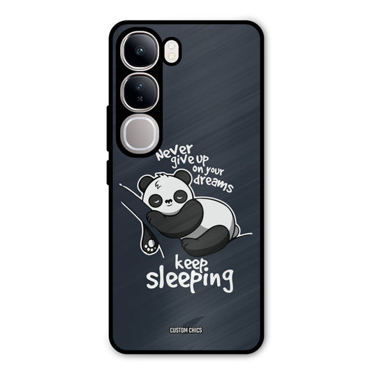 Keep Sleeping Vivo Y300 Mobile Back Cover - Typography PrintShield Case