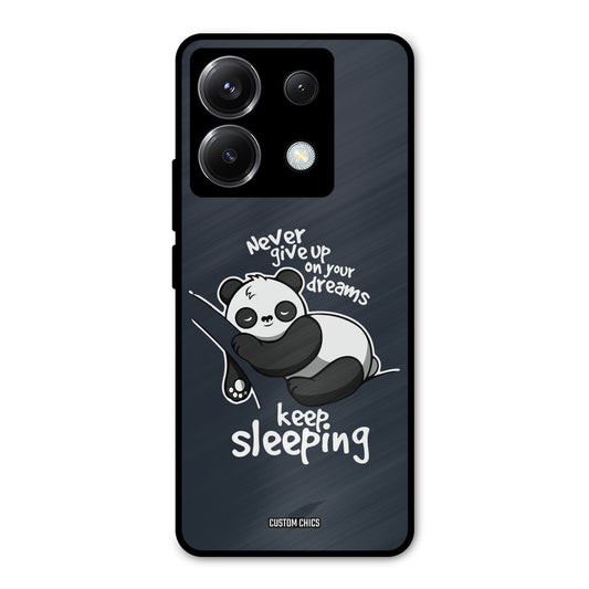 Keep Sleeping Poco X6 Mobile Back Cover - Typography PrintShield Case
