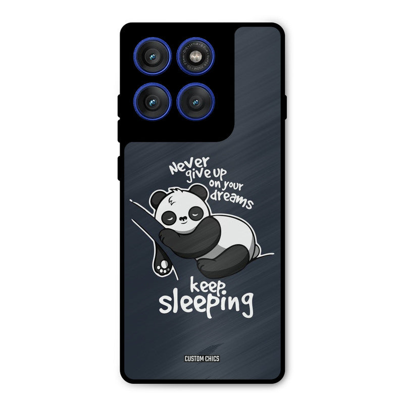 Keep Sleeping Motorola Edge 60 Pro Mobile Back Cover - Typography PrintShield Case